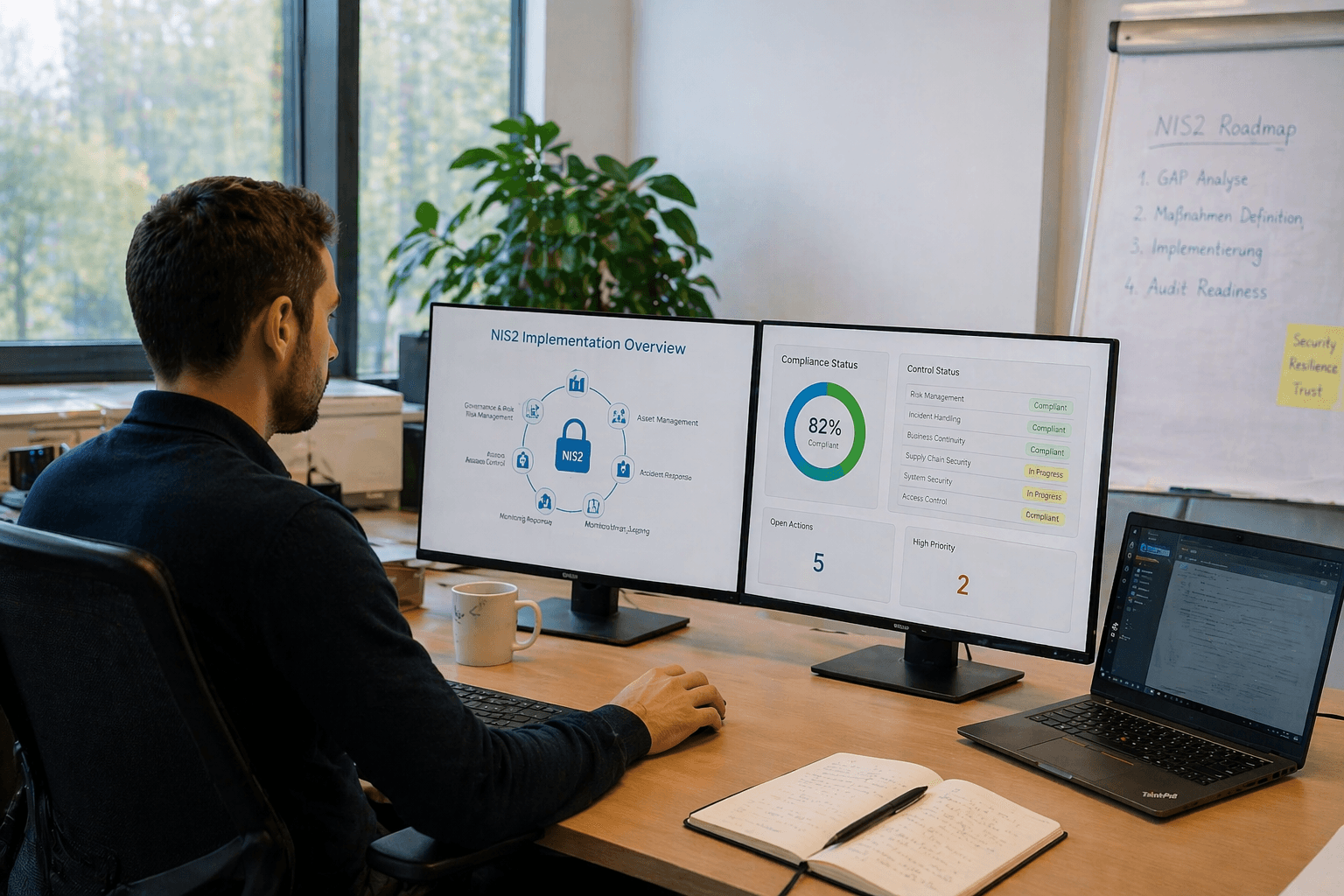 Lösungs-Detail: NIS2 Compliance Umsetzung für kritische Infrastruktur — Microsoft Defender XDR, Microsoft Sentinel, Entra ID Governance